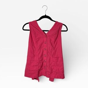 Free People Scout Red Tie Halter Top